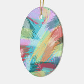 Abstrakt Art Pastel Keramik Ornament (Links)