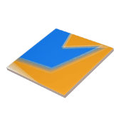 Abstrakt Art Pastel Lavender Blue Orange Fliese (Seite)