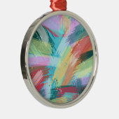 Abstrakt Art Pastel Ornament Aus Metall (Rechts)