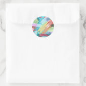 Abstrakt Art Pastel Runder Aufkleber (Tasche)