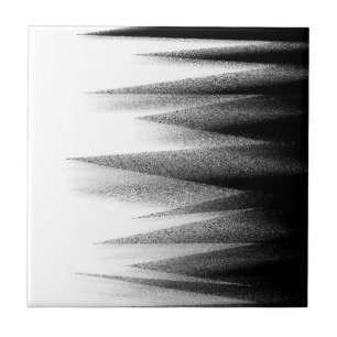 Abstrakt Art Pastel Schwarz-weiß Bold Fliese