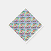 Abstrakt Art Pastel Serviette (Ecke)