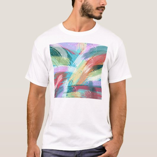 Abstrakt Art Pastel T-Shirt (Vorderseite)