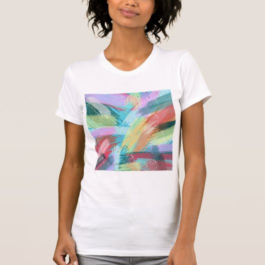 Abstrakt Art Pastel T-Shirt (Vorderseite)