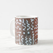 Abstrakt Art Pattern Batik Kaffee Tasse (Vorderseite Links)