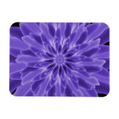 Abstrakt Art Periwinkle Blume Magnet (Horizontal)