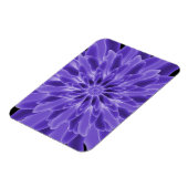 Abstrakt Art Periwinkle Blume Magnet (Linke Seite)