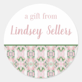 Abstrakt Art Personalisierte Geschenkklammer Runder Aufkleber