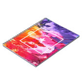 Abstrakt Art Personalizable Star Notizblock (Linke Seite)