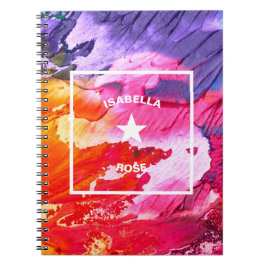 Abstrakt Art Personalizable Star Notizblock