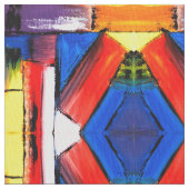 Abstrakt Art Pima Baumwollstoff Stoff (Nahaufnahme)