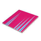 Abstrakt Art Pink Blauer Weißer Minimalismus Fliese (Seite)