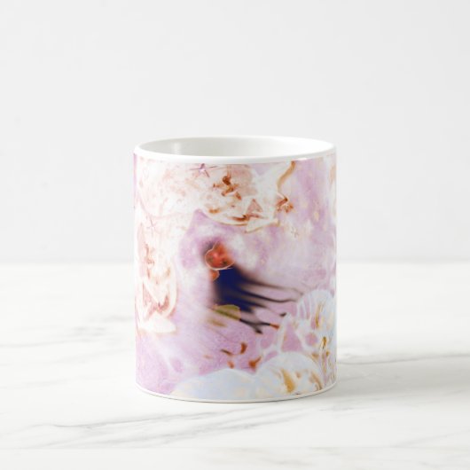 Abstrakt Art Pink Girly Kaffeetasse (Mittel)