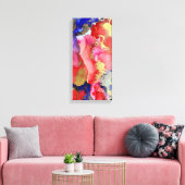 Abstrakt Art Pink Lila Gold Alkohol Tinte Leinwanddruck (Insitu (Wohnzimmer))