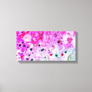 Abstrakt Art Pink Red Green Modern Trendy Leinwanddruck