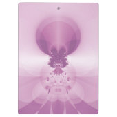 Abstrakt Art Pink Sunrise Klemmbrett (Rückseite)