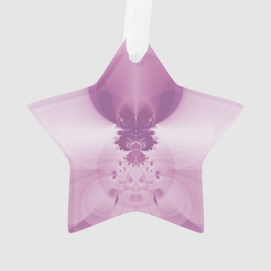 Abstrakt Art Pink Sunrise Ornament (Rückseite)