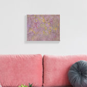 Abstrakt Art Pink Yellow Green Trendy Modern Leinwanddruck (Insitu (Wohnzimmer))