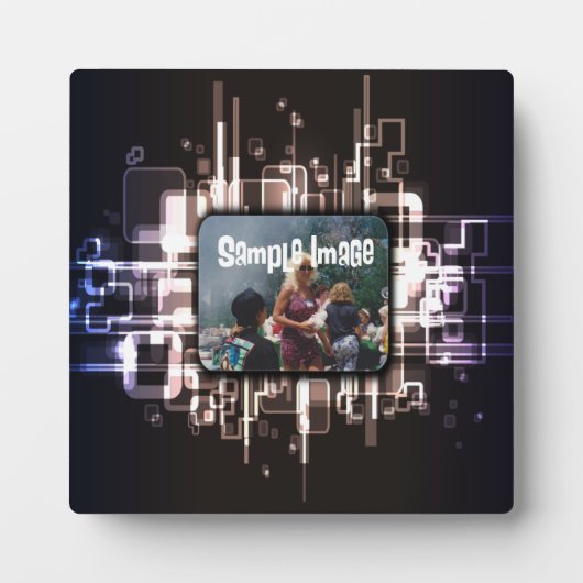 Abstrakt Art Plaque Fotoplatte (Vorderseite)