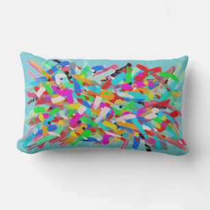 Abstrakt Art Positive Vibes Splashes Kissen