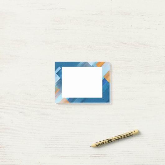 Abstrakt Art Post - Anmerkungen Post-it Klebezettel (Auf Schreibtisch)