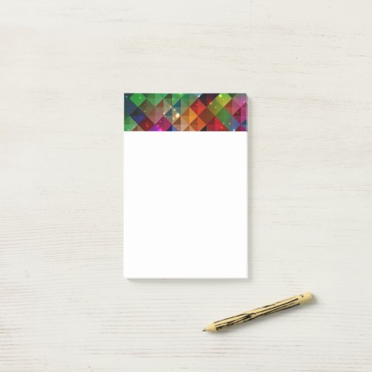 Abstrakt Art Post - Anmerkungen Post-it Klebezettel (Auf Schreibtisch)