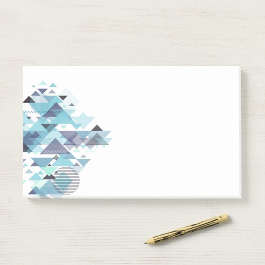 Abstrakt Art Post - Anmerkungen Post-it Klebezettel (Auf Schreibtisch)