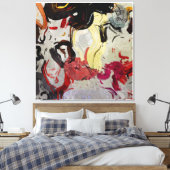 Abstrakt Art Poster Leinwanddruck (Insitu (Schlafzimmer))