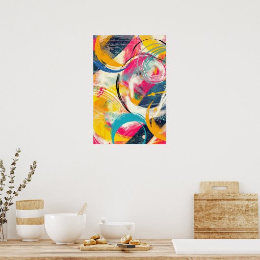Abstrakt Art Print Poster (Küche)