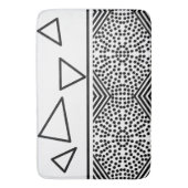 Abstrakt Art Pyramid Triangle Lines Muster Badematte (Vorderseite Vertikal)