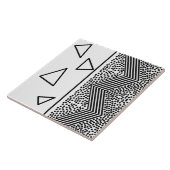 Abstrakt Art Pyramid Triangle Lines Muster Fliese (Seite)