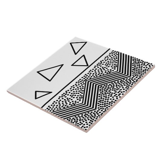 Abstrakt Art Pyramid Triangle Lines Muster Fliese (Seite)