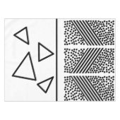 Abstrakt Art Pyramid Triangle Lines Muster Tischdecke (Vorderseite (Horizontal))