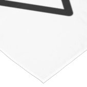 Abstrakt Art Pyramid Triangle Lines Muster Tischdecke (Schrägansicht)