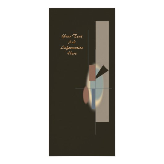 Abstrakt Art Rack Card Werbekarte (Vorne)