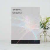 Abstrakt Art Rainbow Ice Briefkopf (Stehend Vorderseite)