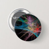 Abstrakt Art Rainbow Ice Button (Vorne & Hinten)