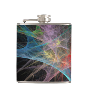 Abstrakt Art Rainbow Ice Flachmann