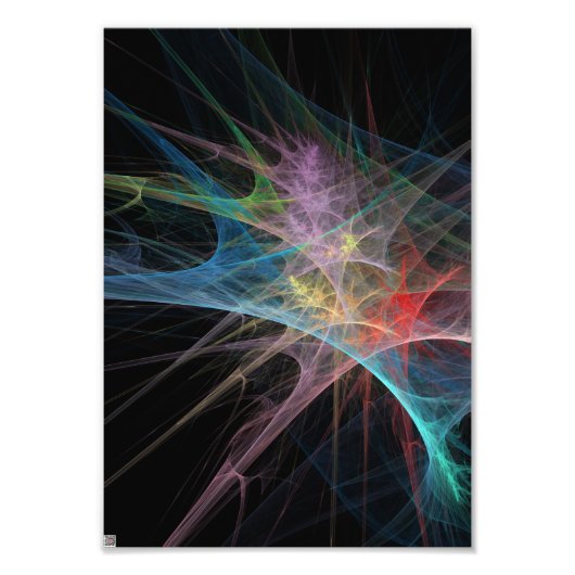 Abstrakt Art Rainbow Ice Fotodruck (Vorne)