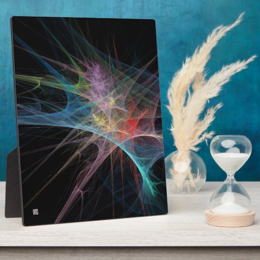 Abstrakt Art Rainbow Ice Fotoplatte (Seite)