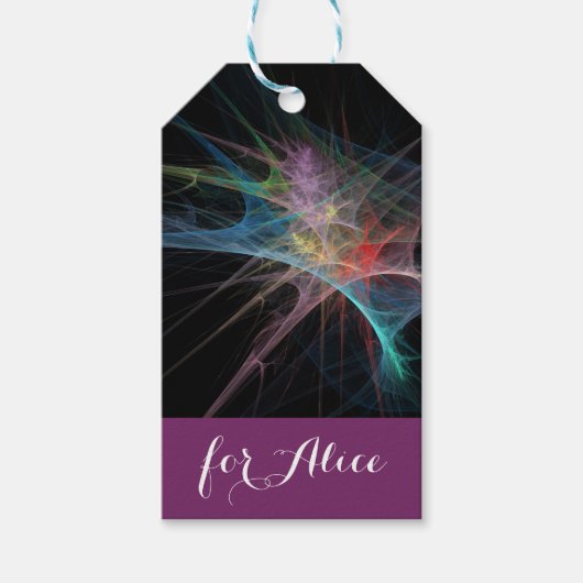 Abstrakt Art Rainbow Ice Geschenkanhänger (Vorderseite)
