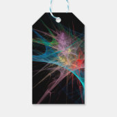 Abstrakt Art Rainbow Ice Geschenkanhänger (Rückseite)