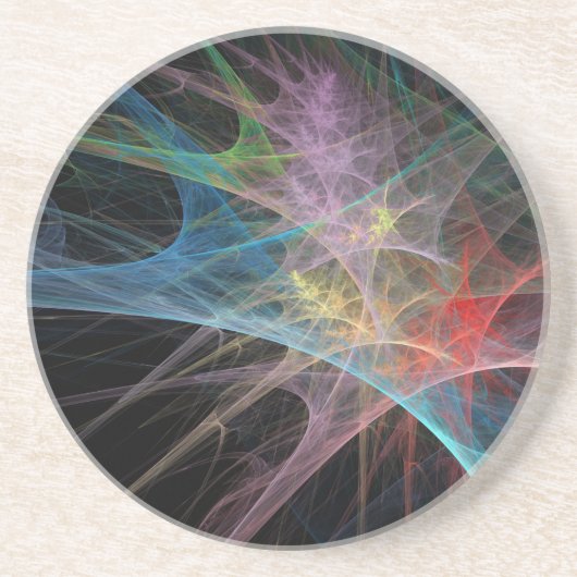 Abstrakt Art Rainbow Ice Getränkeuntersetzer (Vorne)