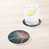 Abstrakt Art Rainbow Ice Getränkeuntersetzer (Seite)