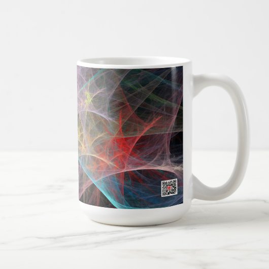 Abstrakt Art Rainbow Ice Kaffeetasse (Rechts)