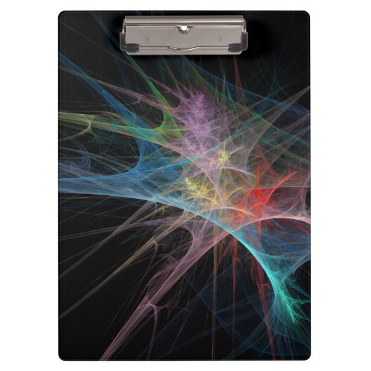 Abstrakt Art Rainbow Ice Klemmbrett (Vorderseite)