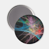 Abstrakt Art Rainbow Ice Magnet (Vorderseite/Rückseite)