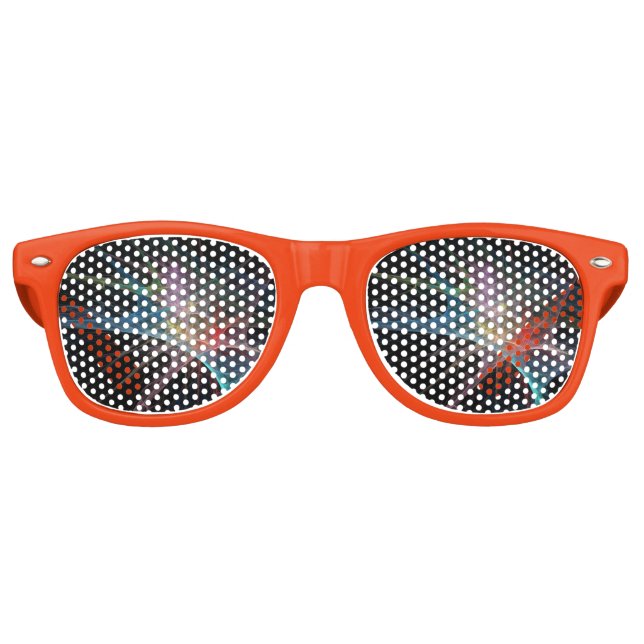Abstrakt Art Rainbow Ice Partybrille (Vorderseite)