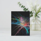 Abstrakt Art Rainbow Ice Postkarte (Stehend Vorderseite)