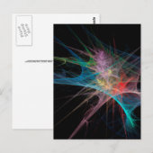 Abstrakt Art Rainbow Ice Postkarte (Vorne/Hinten)
